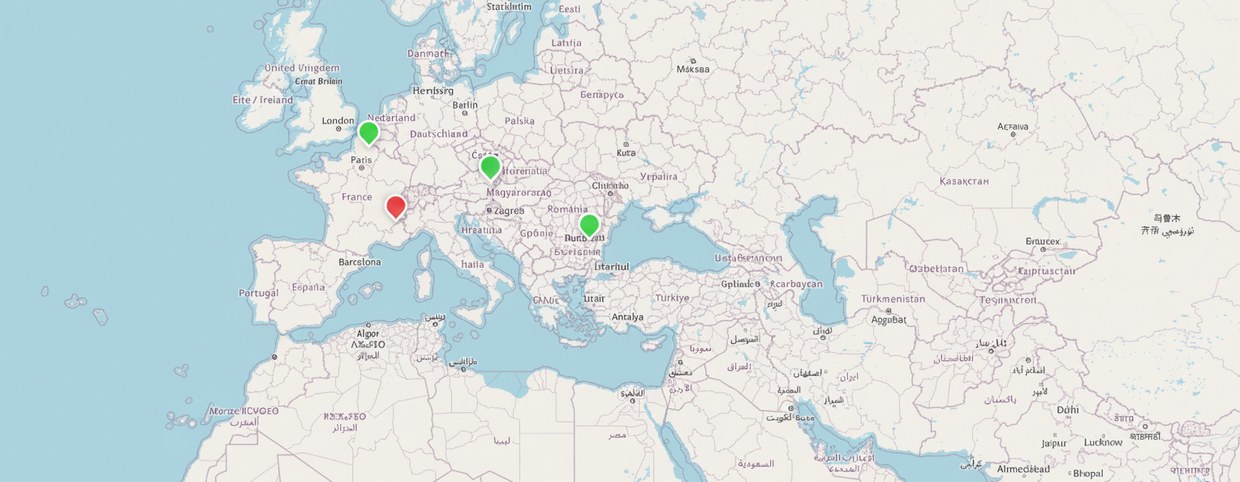 Cartographie Otomonit : localisation des machines installées chez vos clients